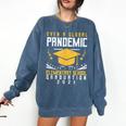Elementary School Graduation 2021 Degree Graduate Comfort Colors Sweatshirt Denim