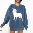 English Mastiff Graduation Dog Graduate Comfort Colors Sweatshirt Denim