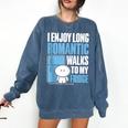 I Enjoy Long Romantic Walks To My Fridge Introvert Comfort Colors Sweatshirt Denim