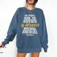 Ew People Definition Introvert Quote Anti Social Vibes Premium Tri-Blend Comfort Colors Sweatshirt Denim