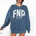 Family Nurse Practitioner FNP Graduation 2019 Comfort Colors Sweatshirt Denim