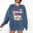 My Favorite Teacher Calls Me Mom Graduation Comfort Colors Sweatshirt Denim