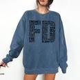 Fire Academy Graduation T-Shirt Firefighter Support Tee Comfort Colors Sweatshirt Denim