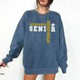 Football Senior Night Football Senior 2025 Graduation 19 Comfort Colors Sweatshirt Denim