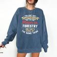 Forestry Major Student Shirt Graduation College Comfort Colors Sweatshirt Denim