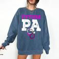 Future PA Physician Assistant Graduation Comfort Colors Sweatshirt Denim