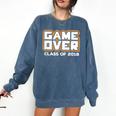 Game Over Class Of 2018 Graduation Shirt Comfort Colors Sweatshirt Denim