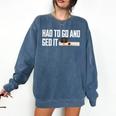GED Graduation For Him Her Women Men GED Graduate Comfort Colors Sweatshirt Denim
