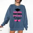This Girl Got Her Masters Degree Graduation Mastered It 2024 Comfort Colors Sweatshirt Denim