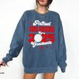 Girlfriend Of a 2025 Graduate Prom Graduation 25 VolleyBall Comfort Colors Sweatshirt Denim