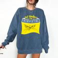 Go Away I'm Introverting Antisocial Shy Introvert Comfort Colors Sweatshirt Denim