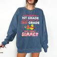 Goodbye 1st Grade Graduation To 2nd Grade Hello Summer Comfort Colors Sweatshirt Denim