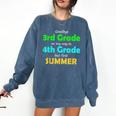 Goodbye 3rd Grade On My Way To 4th Grade 2022 Graduation Comfort Colors Sweatshirt Denim