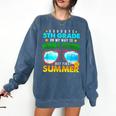 Goodbye 5th Grade Graduation To 6th Grade Hello Summer Kids Comfort Colors Sweatshirt Denim