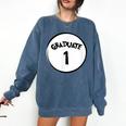 Graduate 1 Graduation Shirt Comfort Colors Sweatshirt Denim