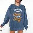 I Graduated Now I'm Smart Graduation Graduation Comfort Colors Sweatshirt Denim