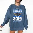 Graduation 2019 TShirt Proud Dad Of Senior Comfort Colors Sweatshirt Denim