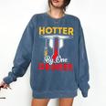 Graduation 2024 Hotter By One Degree Shirt Class Of 24 Comfort Colors Sweatshirt Denim