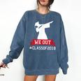 Graduation Class 2018 Dabbing College Grad Shirt Comfort Colors Sweatshirt Denim