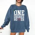 Graduation Shirts 2021 2022 One Degree Hotter Graduate Comfort Colors Sweatshirt Denim
