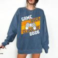 Graduation Video Gamer Game Over Class Of 2026 Senior Comfort Colors Sweatshirt Denim