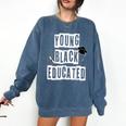 Graduation Young Educated For Men And Women Comfort Colors Sweatshirt Denim