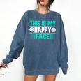This Is My Happy Face Introvert Comfort Colors Sweatshirt Denim This Is My Happy Face Introvert Comfort Colors Sweatshirt Denim