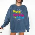 Happy Last Day Of School Graduation Teacher Students Comfort Colors Sweatshirt Denim