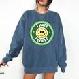 I Hate People Saying For Introverts Comfort Colors Sweatshirt Denim