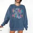 High Functioning Introvert Too Peopley Outside Comfort Colors Sweatshirt Denim