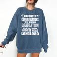 High School Graduation Mom Dad T Shirt College Grad Comfort Colors Sweatshirt Denim
