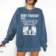 Huntrovert Introvert Hunting Comfort Colors Sweatshirt Denim Huntrovert Introvert Hunting Comfort Colors Sweatshirt Denim