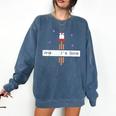 And I'm Done Rocket Graduation Retro Look Comfort Colors Sweatshirt Denim