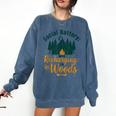 Introvert Camping Social Battery Recharging In The Woods Comfort Colors Sweatshirt Denim Introvert Camping Social Battery Recharging In The Woods Comfort Colors Sweatshirt Denim