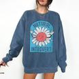 Introvert Cute Anti-Social Shy Person Inner Strength Comfort Colors Sweatshirt Denim