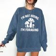 Introvert Mushroom Forager Humor Comfort Colors Sweatshirt Denim Introvert Mushroom Forager Humor Comfort Colors Sweatshirt Denim