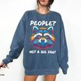 Introvert Raccoon Sarcasm Anti Social Comfort Colors Sweatshirt Denim Introvert Raccoon Sarcasm Anti Social Comfort Colors Sweatshirt Denim