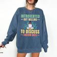 Introvert Saying Antisocial Sarcasm Introverts Comfort Colors Sweatshirt Denim Introvert Saying Antisocial Sarcasm Introverts Comfort Colors Sweatshirt Denim