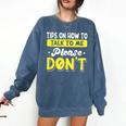 Introvert Tips On How To Talk To Me Please Don't Antisocial Comfort Colors Sweatshirt Denim Introvert Tips On How To Talk To Me Please Don't Antisocial Comfort Colors Sweatshirt Denim