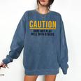 Introverted Does Not Play Well Competitive Athletic Comfort Colors Sweatshirt Denim Introverted Does Not Play Well Competitive Athletic Comfort Colors Sweatshirt Denim