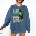 Introverted Murder Shows True Crime Lovers Introvert Comfort Colors Sweatshirt Denim