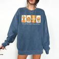 Introverted But Willing To Discuss Fall Vibes Autumn Pumpkin Comfort Colors Sweatshirt Denim Introverted But Willing To Discuss Fall Vibes Autumn Pumpkin Comfort Colors Sweatshirt Denim