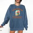 Introvert's Passion For French Patisserie Macarons Comfort Colors Sweatshirt Denim