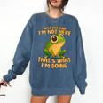 Introverts Thats What Im Doing Just Pretends Comfort Colors Sweatshirt Denim
