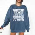 Introverts Unite Quiet Observer Introverted Antisocial Comfort Colors Sweatshirt Denim Introverts Unite Quiet Observer Introverted Antisocial Comfort Colors Sweatshirt Denim