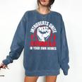 Introverts Unite Separately In Your Own Homes Saying Comfort Colors Sweatshirt Denim