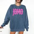 JOMO Joy Of Missing Out For The Introvert Comfort Colors Sweatshirt Denim JOMO Joy Of Missing Out For The Introvert Comfort Colors Sweatshirt Denim