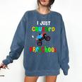 I Just Crushed Preschool Monster Graduation Comfort Colors Sweatshirt Denim
