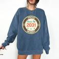 Kids Class Of 2031 Shirt Back To School Future Graduation Comfort Colors Sweatshirt Denim