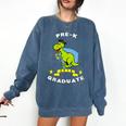 Kids Dinosaur Pre-K Graduation TShirt Kids Preschool Graduation Comfort Colors Sweatshirt Denim